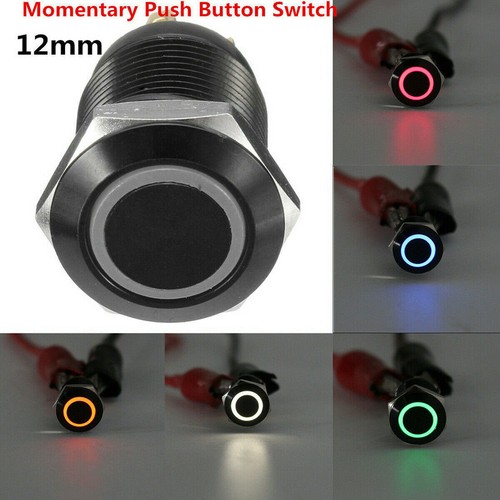 Car 12mm 12v pin led - led, push