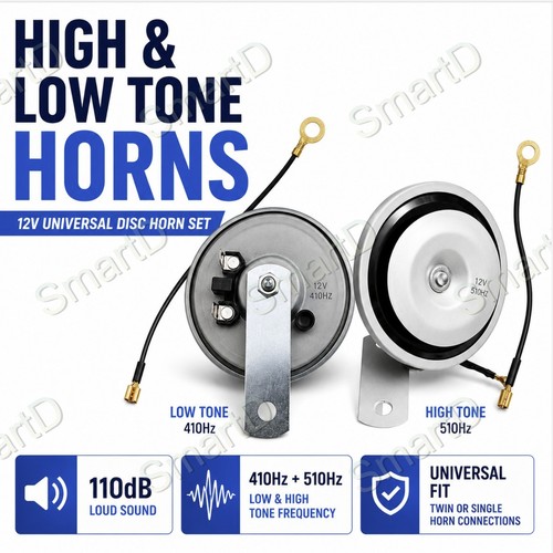 Universal 12v twin horn set - universal,