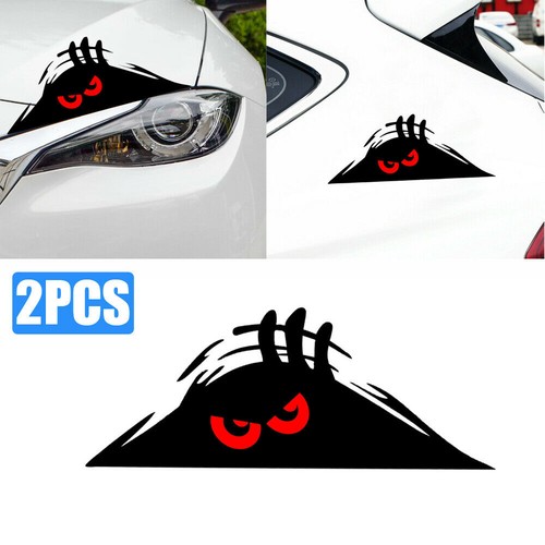 2pcs funny peeking red - peeking,