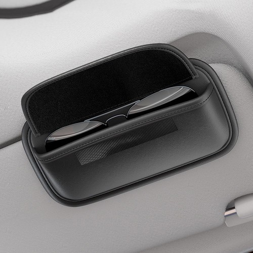 Car interior sun visor glasses - car,