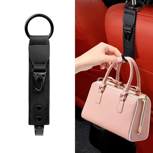 Black car back headrest bag - headrest,