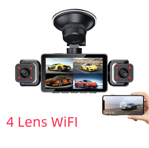 Car dvr camera - four, lens