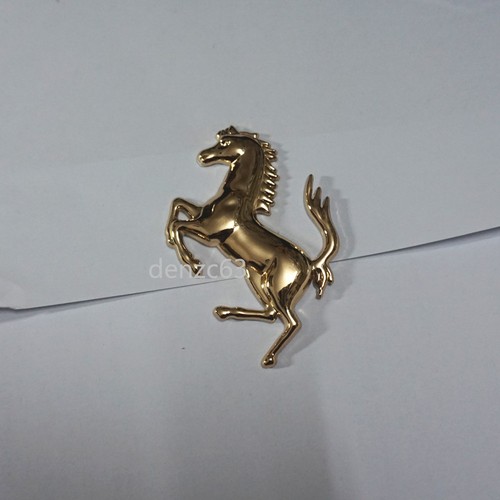 Right gold chrome horse - gold,