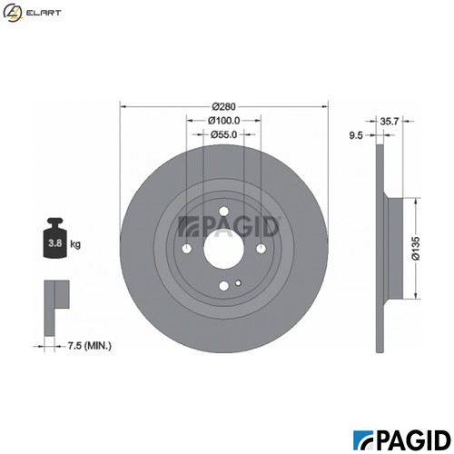 Brake disc 56200nc - 2x,