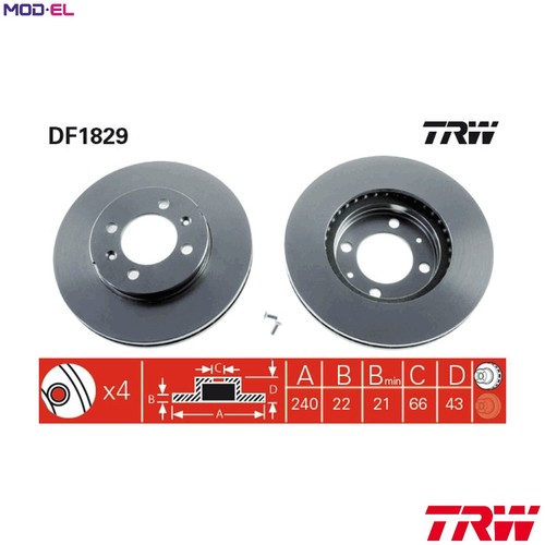 Brake disc df1829 for - brake,