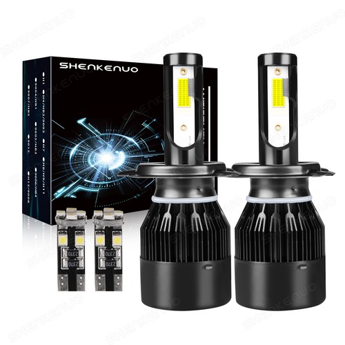 Led headlight bulbs white - h4,
