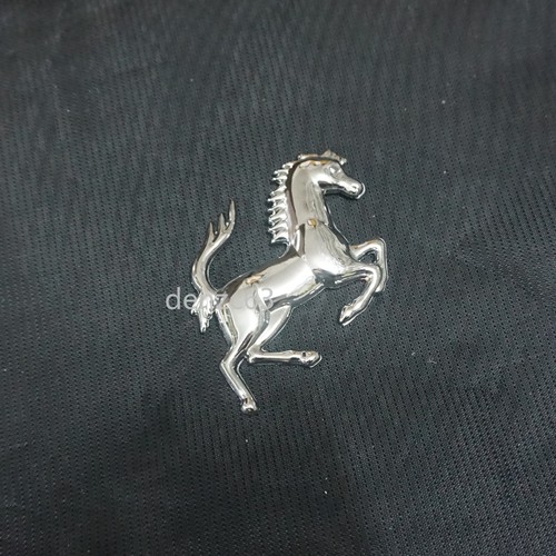 Left horse silver - left, chrome